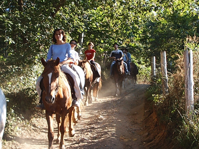  on horseback in Arriondas 